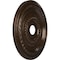 Ekena Millwork Cole PVC Medallion (Canopies up to 6"), 22"OD x 3 1/2"ID x 1"P, Textured Metallic Mystic Brown CMP22COAMB - alternate 2